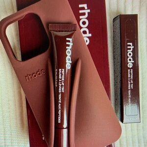 RHODE Lip Tint and Case Set in Deep Brown
